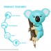 M AOMEIQI Interactive Finger Puppets Electronic Baby Koala Toy Stress Relief Hand Puppets Gifts for Boys and Girls Blue Blue B07GXNWTJ3